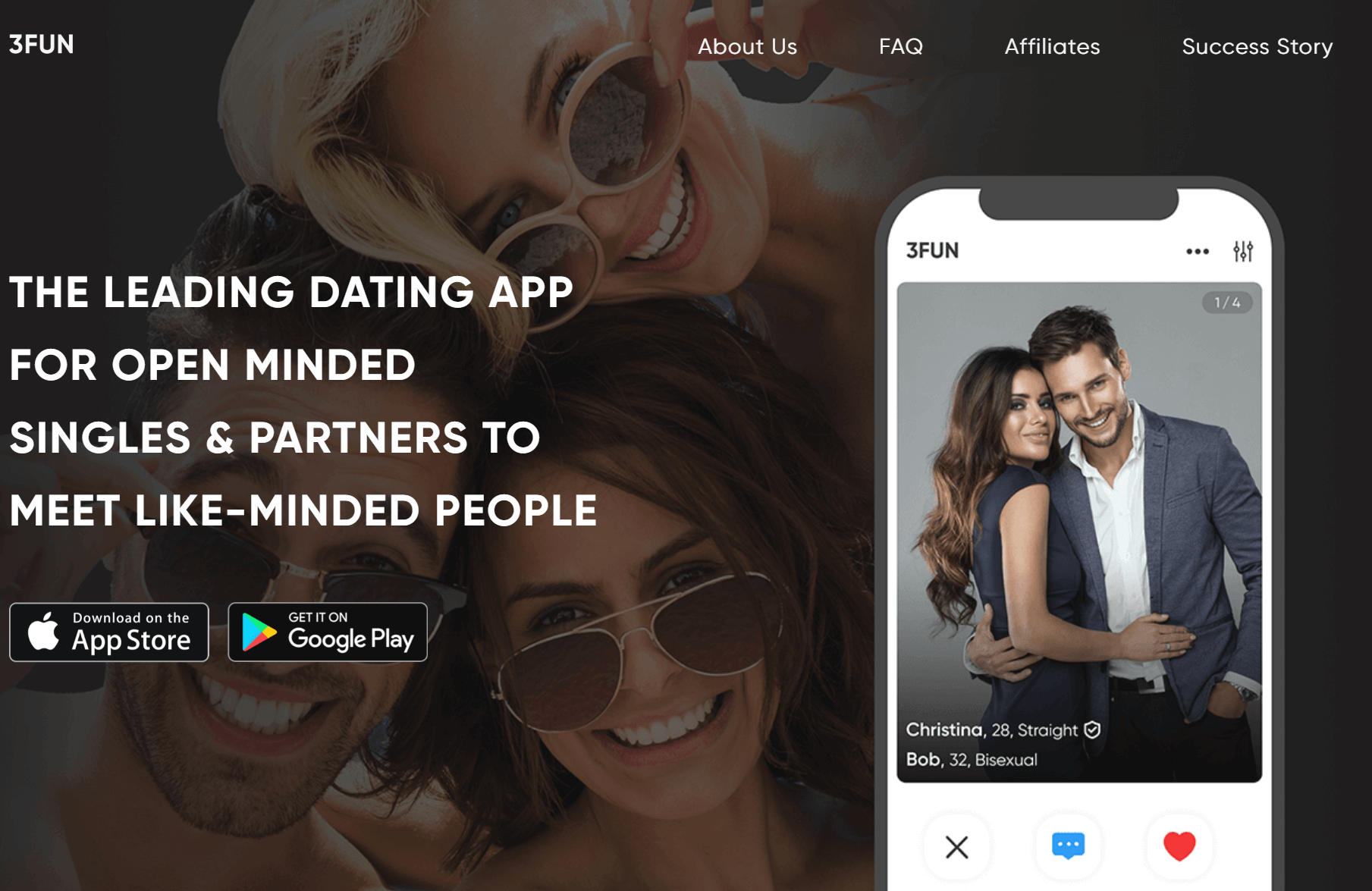 3Fun threesome dating app