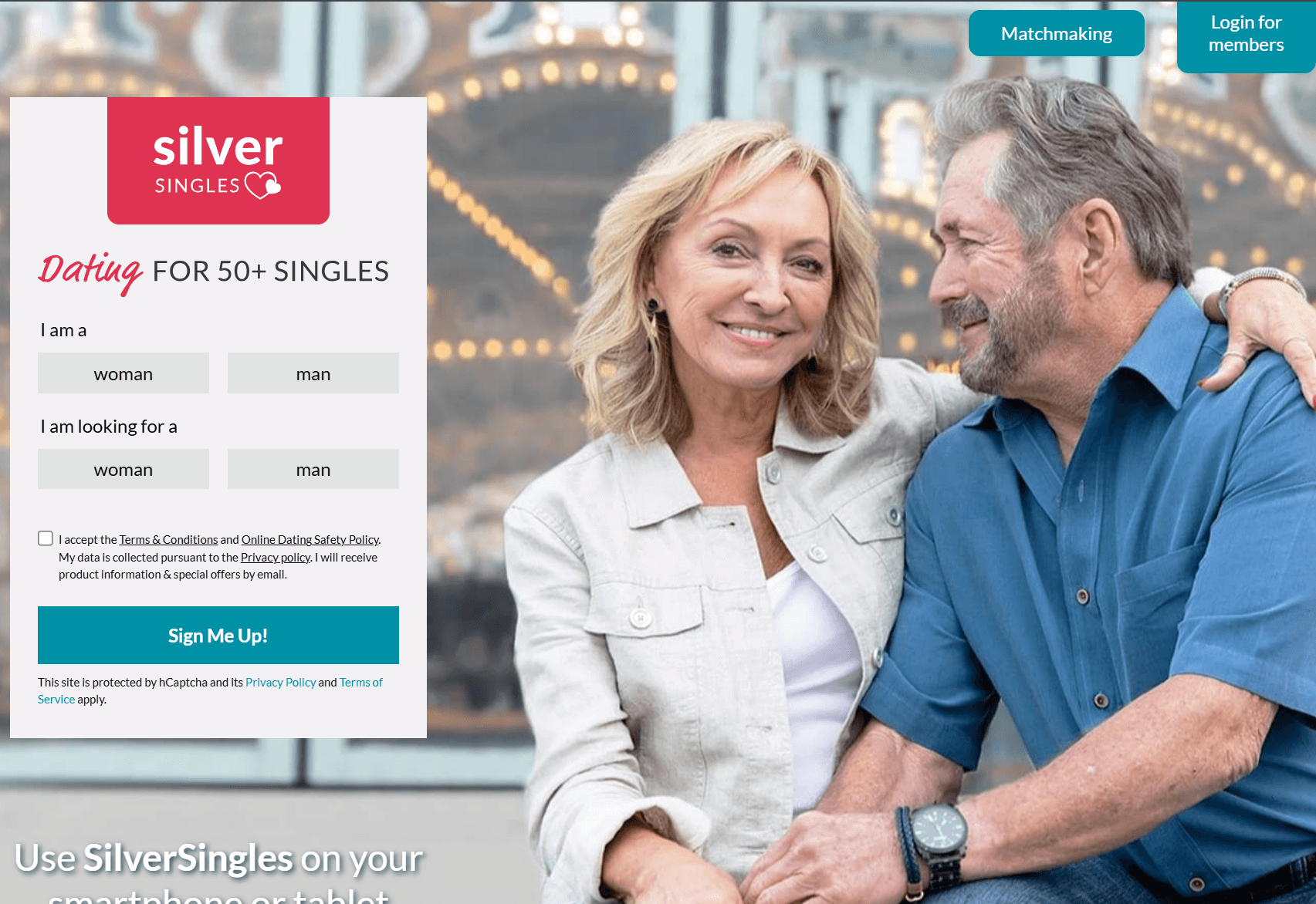 SilverSingles mature dating platform