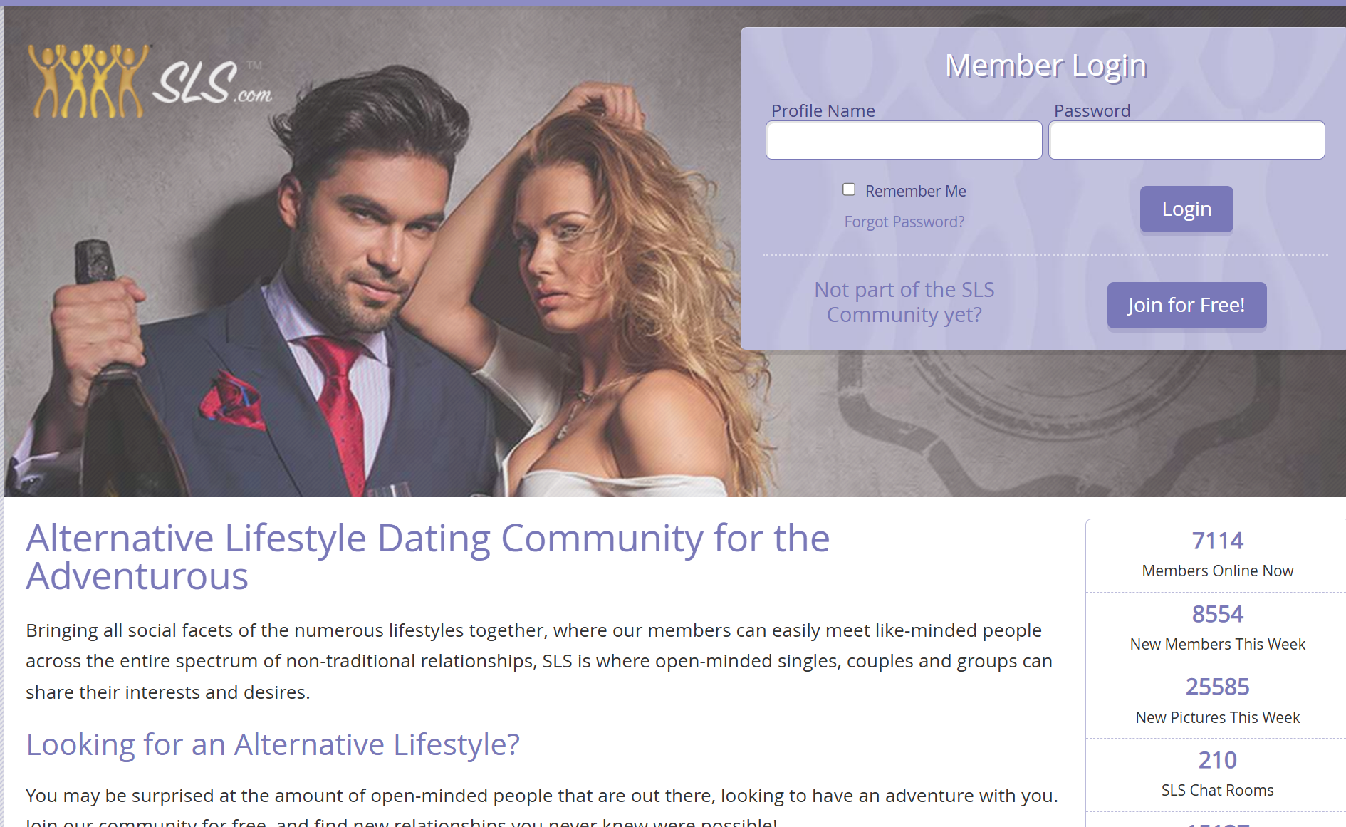 SwingLifestyle SLS dating site